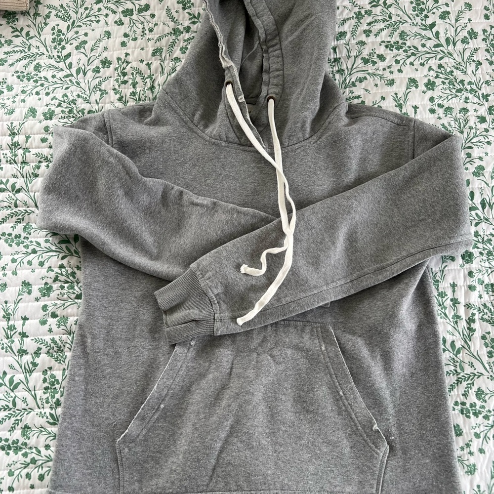 NWT Free People Zuma Hooded Sweatshirt in grey, size L